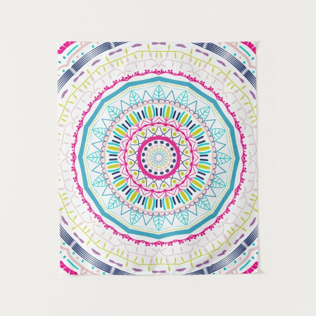 colorful mandala tapestry (Front)