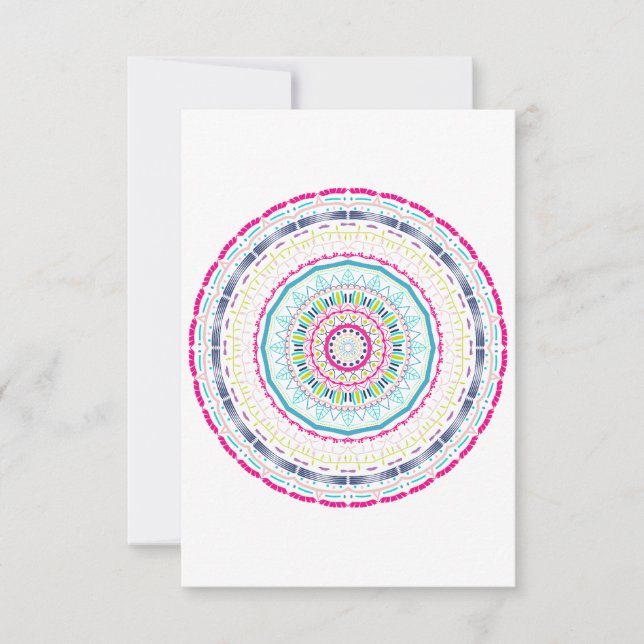 colorful mandala thank you card (Front)