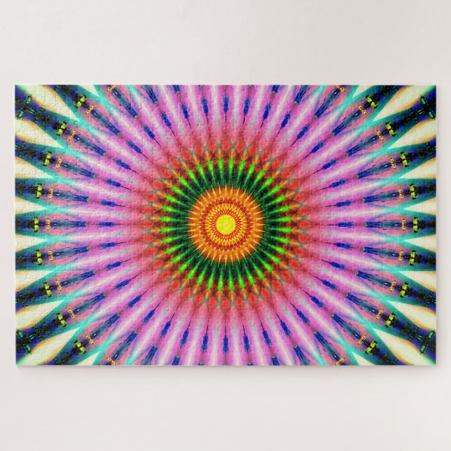 Colorful Mandala Tunnel Jigsaw Puzzle (Horizontal)