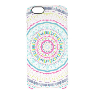 colorful mandala clear iPhone 6/6S case
