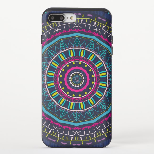 colorful mandala uncommon iPhone case (Back)