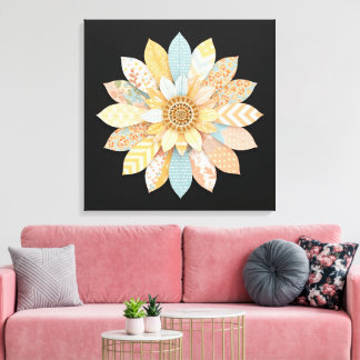 Colorful Mandala Wall Art | Vibrant Boho Spiritual