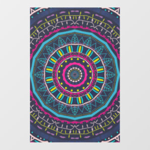 colorful mandala wall decal 