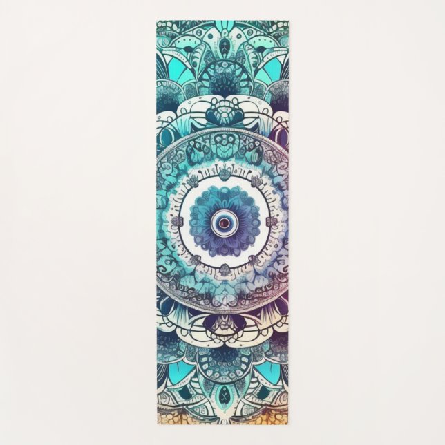 Colorful Mandala Yoga Mat (Front)