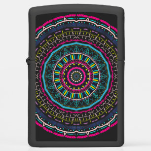 colorful mandala zippo lighter