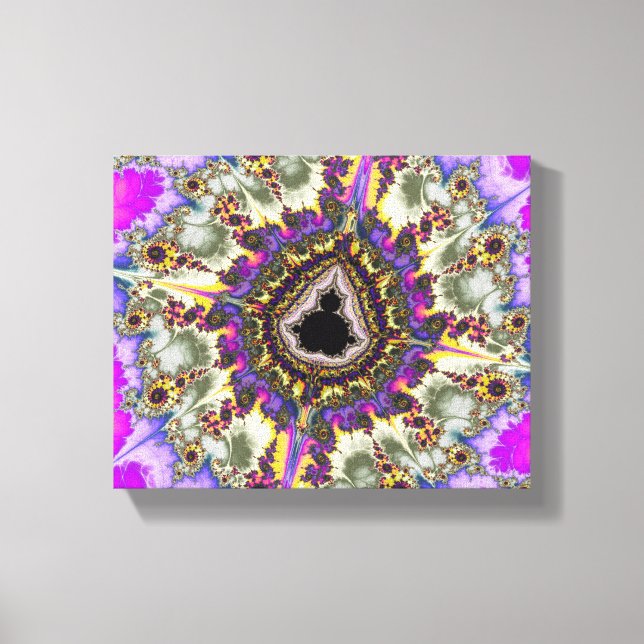 Colorful Mandelbrot Fractal Canvas Print (Front)