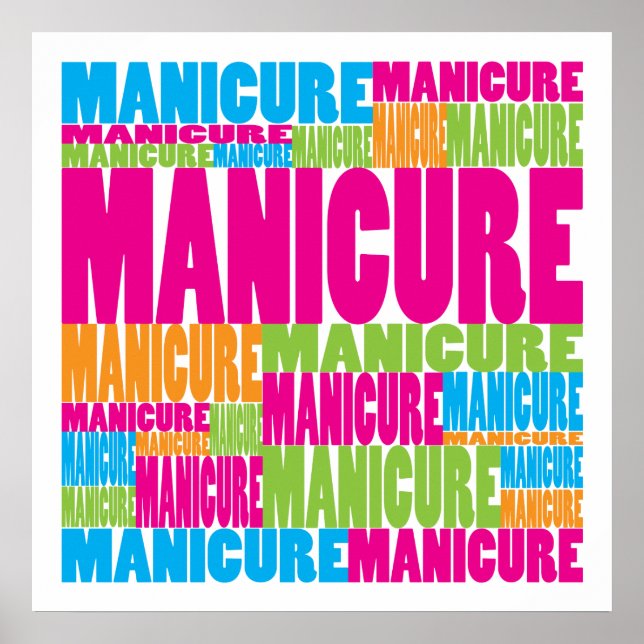 Colorful Manicure Poster (Front)