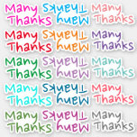 [ Thumbnail: Colorful "Many Thanks" Stickers ]