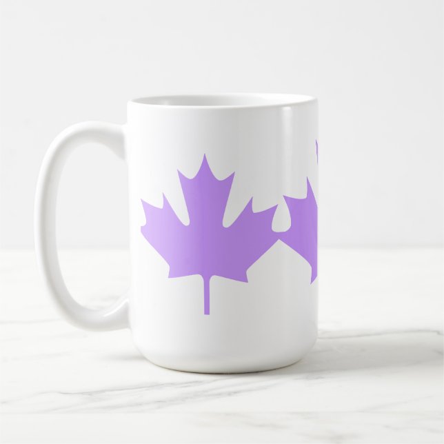 colorful maple leaf - mugs (Left)