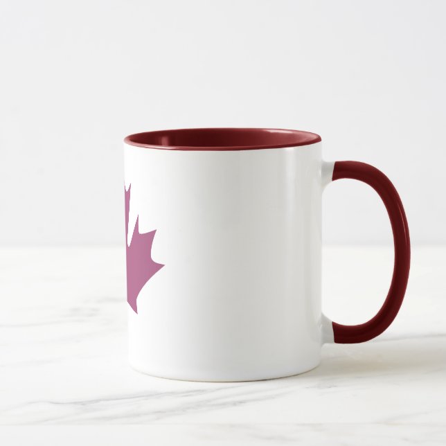 colorful maple leaf - mugs (Right)