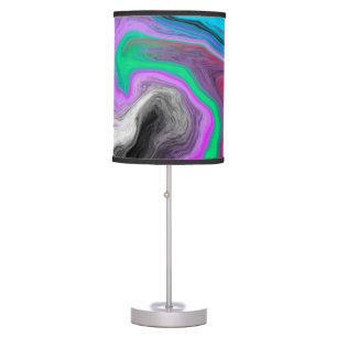Colorful Marble Art Explosion Table Lamp