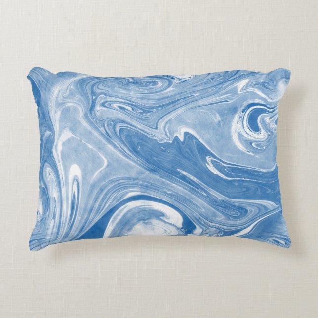 Colorful Marble Art Pattern. Accent Pillow (Front)