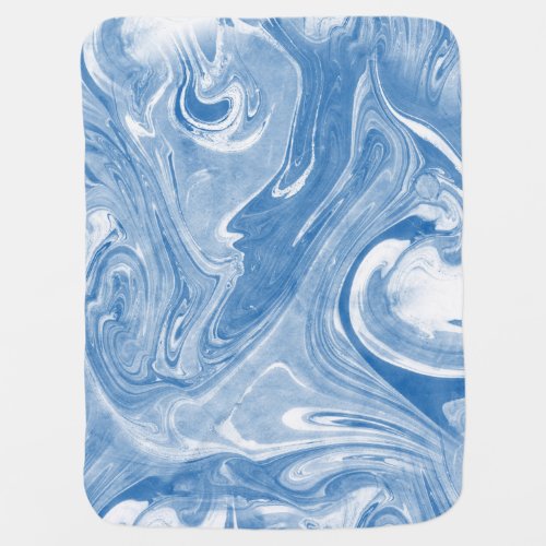 Colorful Marble Art Pattern Baby Blanket