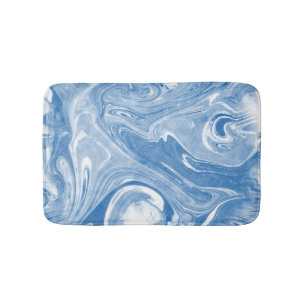 Colorful Marble Art Pattern. Bath Mat