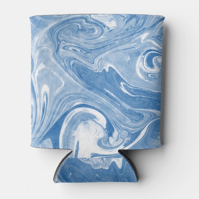 Colorful Marble Art Pattern. Can Cooler (Front)
