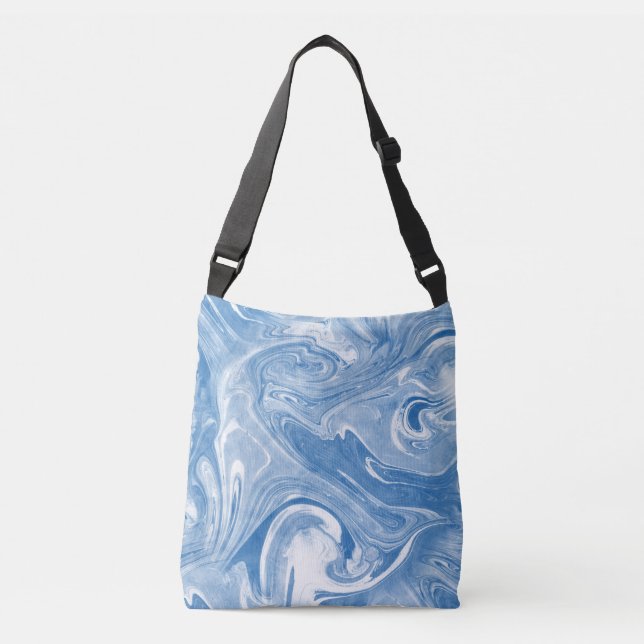 Colorful Marble Art Pattern. Crossbody Bag (Front)