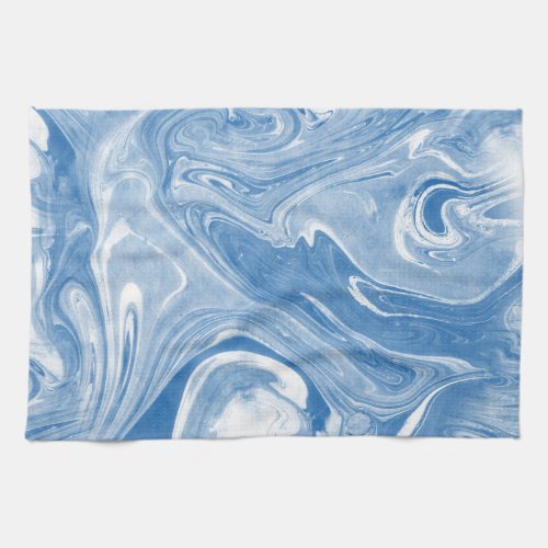 Colorful Marble Art Pattern Kitchen Towel