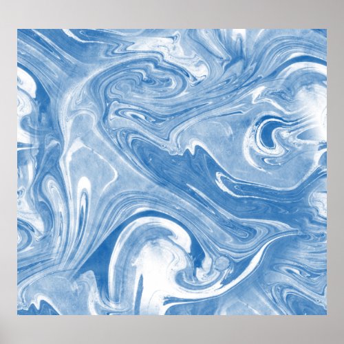 Colorful Marble Art Pattern Poster