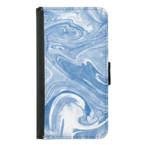Colorful Marble Art Pattern Samsung Galaxy S5 Wallet Case