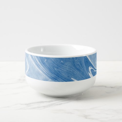 Colorful Marble Art Pattern Soup Mug