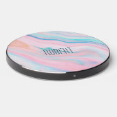 Colorful marble background wireless charger  (Front 2)