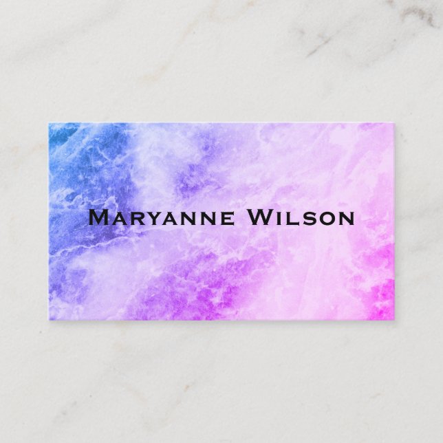 Colorful Marble Business Card (Front)