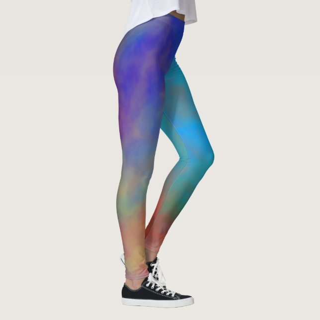 Colorful Marble Clouds Leggings (Right)