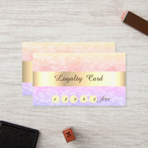 Colorful Marble, Confetti Loyalty Card