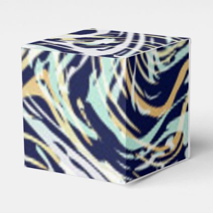 Colorful marble design favor box