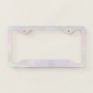 Colorful Marble Feeling Pattern License Plate Frame