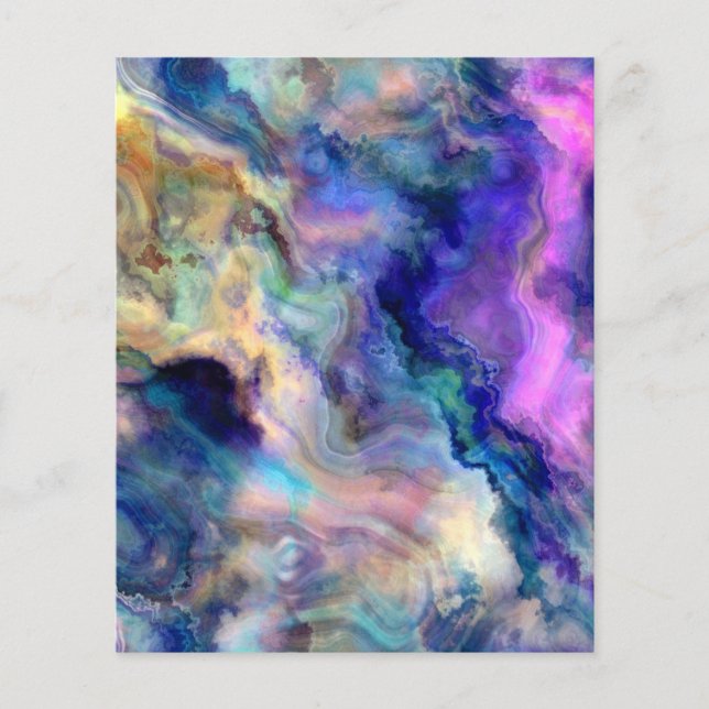 Colorful marble flyer (Front)