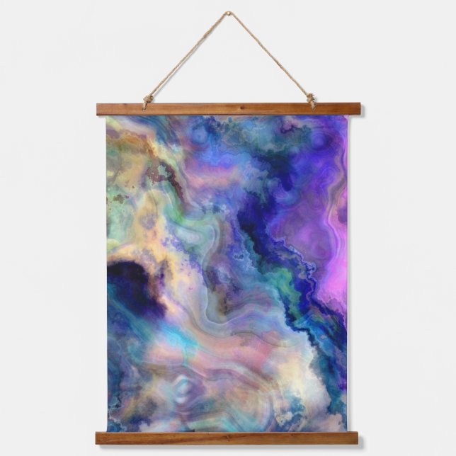 Colorful marble hanging tapestry (Front)