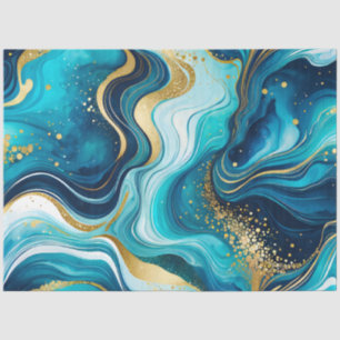 Colorful Marble Ink Art Tissue Paper