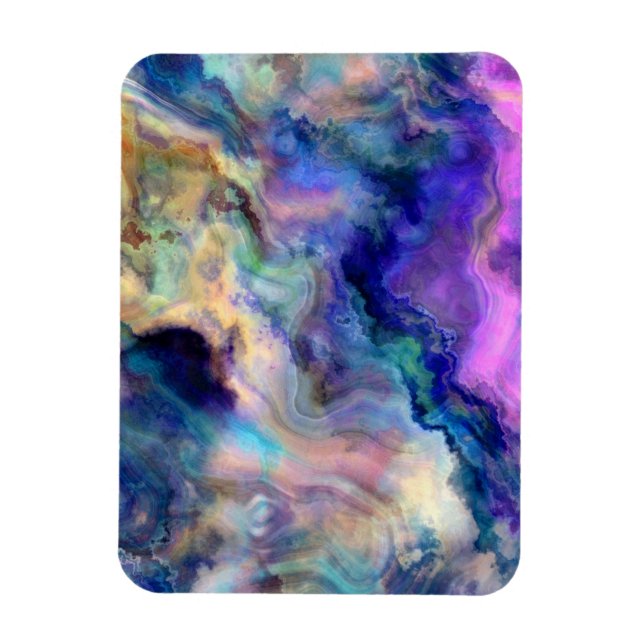 Colorful marble magnet (Vertical)