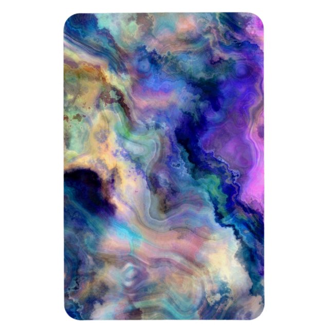 Colorful marble magnet (Vertical)