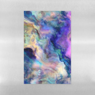 colorful marble magnetic dry erase sheet