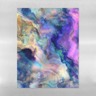colorful marble magnetic dry erase sheet