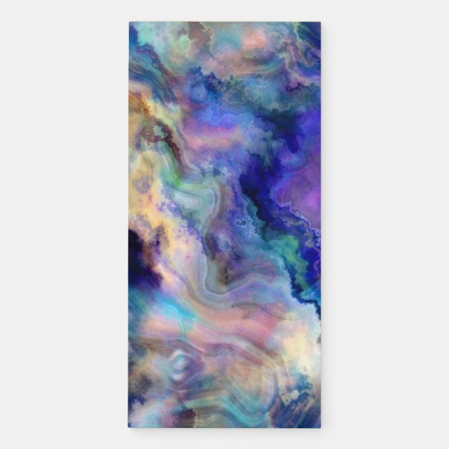 Colorful marble magnetic notepad (Front)