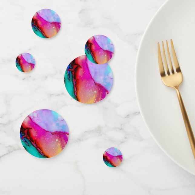 Colorful Marble Modern Abstract Confetti (Group)