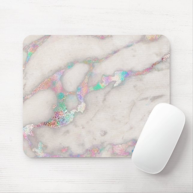 colorful marble mouse pad (With Mouse)