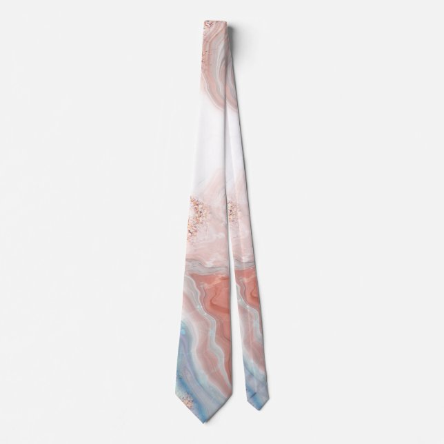 Colorful Marble  Neck Tie (Front)