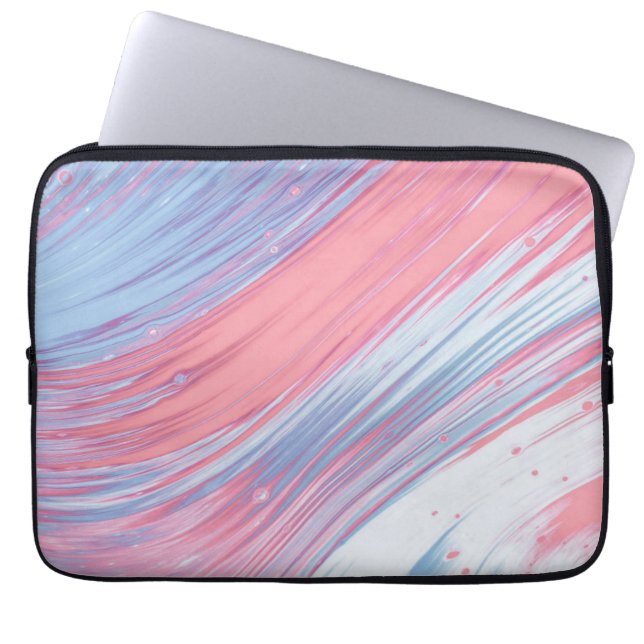 Colorful marble Neoprene Laptop Sleeve 13 inch (Front)