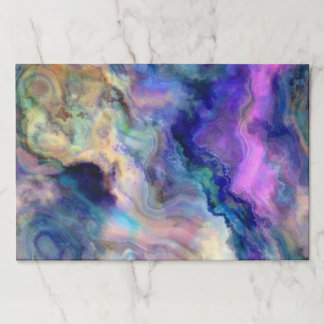 Colorful marble paper pad