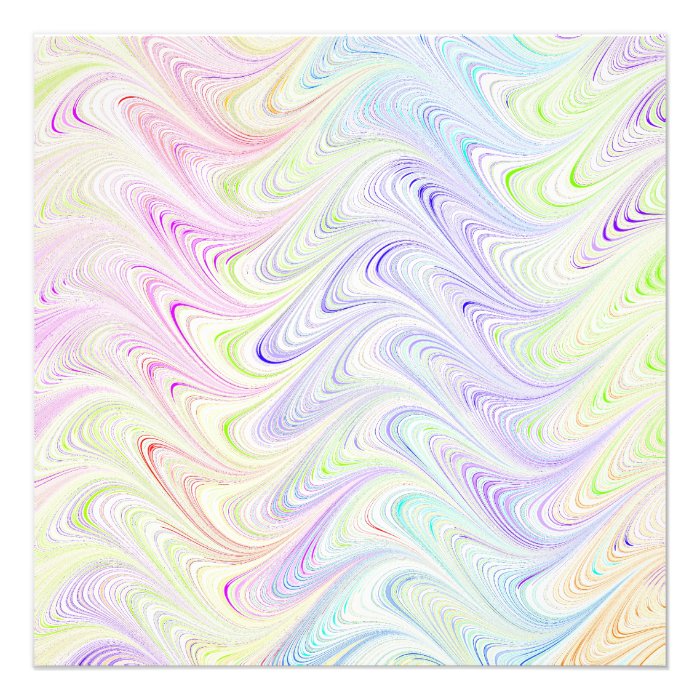 colorful marble pattern custom announcement
