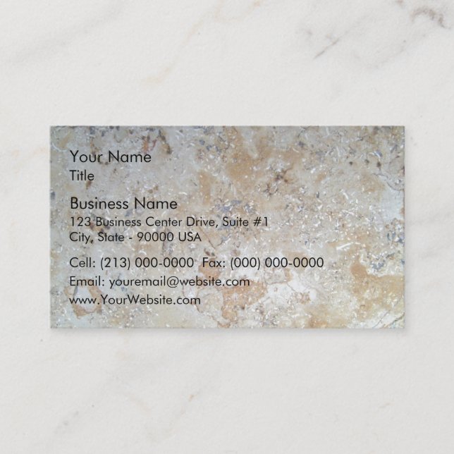Colorful Marble Patterns Business Card (Front)