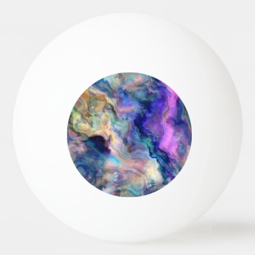 Colorful marble ping pong ball