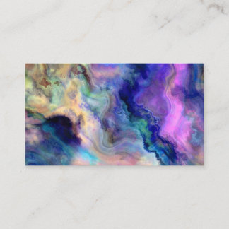 Colorful marble referral card