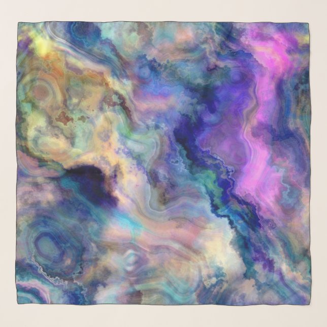 colorful marble scarf (Front)