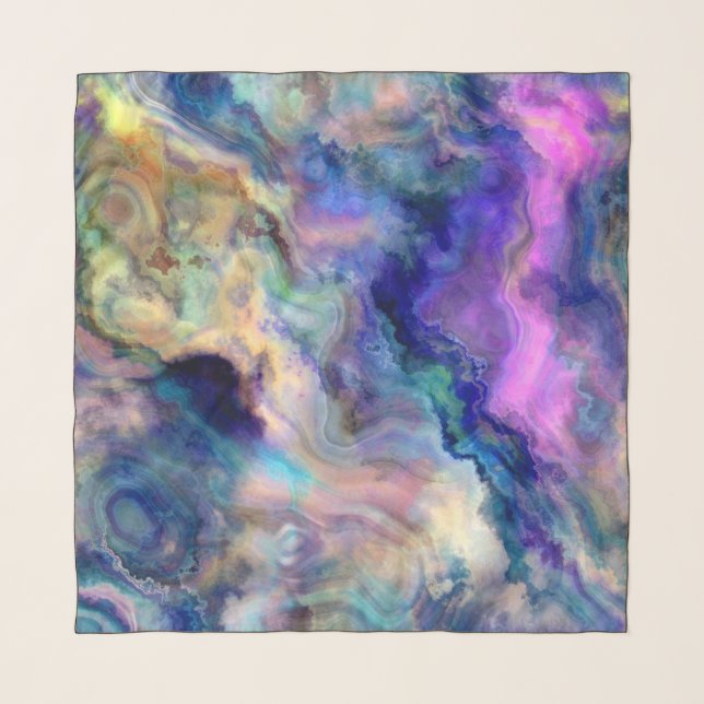 colorful marble scarf (Front)