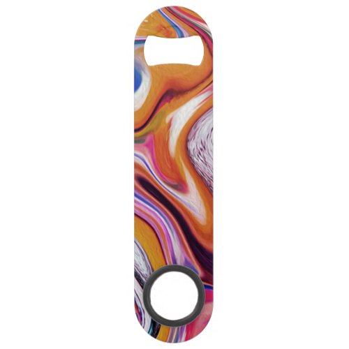 Colorful Marble Stainless Steel Bottle Opener